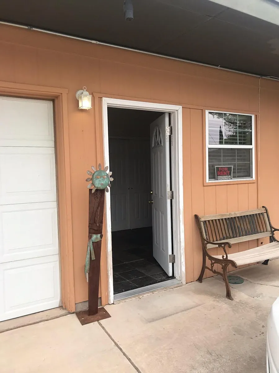 Front entrance and parking spot - 609 Blacker Ave #B