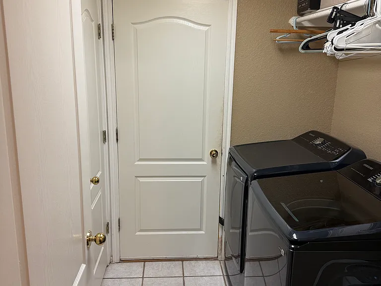 Utility room; washer/dryer not provided
