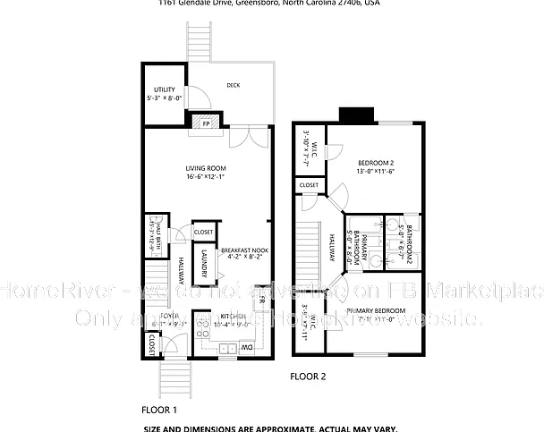 2 bed, 2.5 bath, 1152 sqft, $1,275 — Photo 4