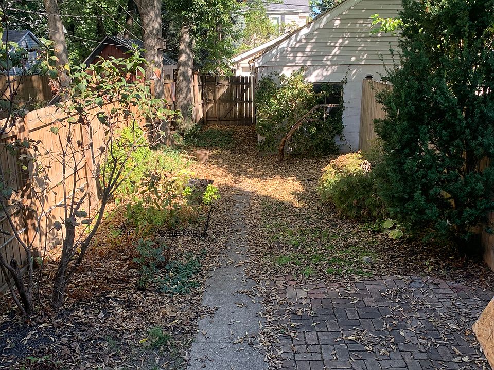 Back yard fenced in.