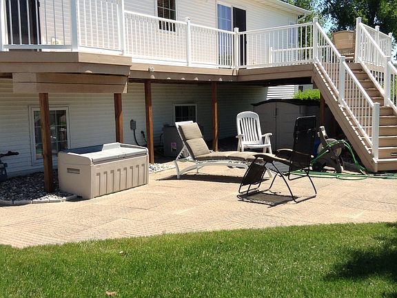 Backyard deck and patio