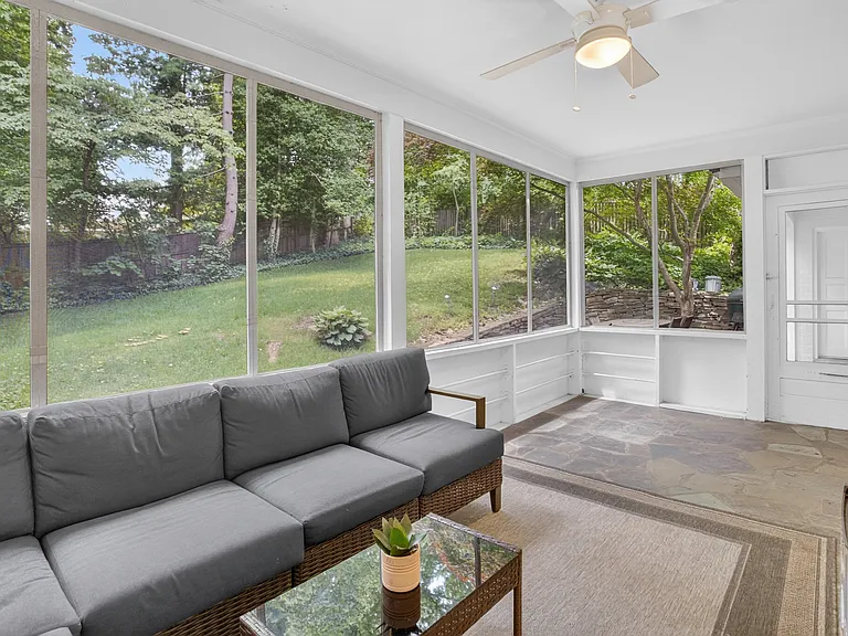 Screened porch.