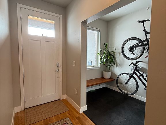 Entry to home with a small room off of it