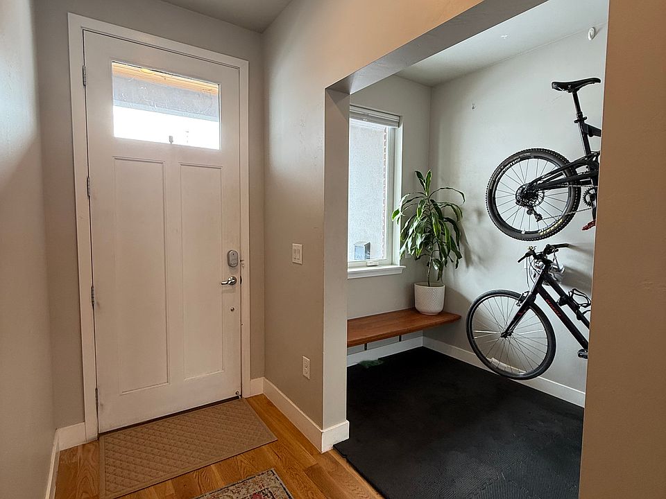 Entry to home with a small room off of it