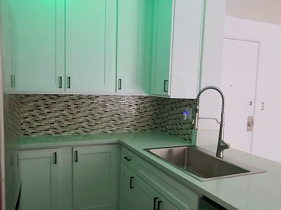 Kitchen with changing light