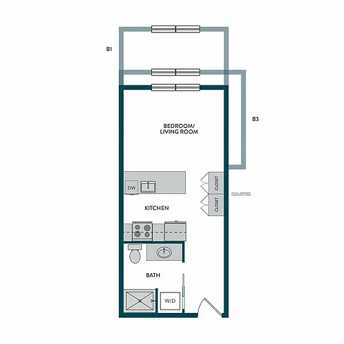 Floor plan Studio G