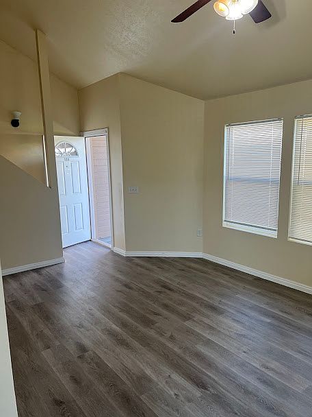 LIVING ROOM AND FRONT DOOR