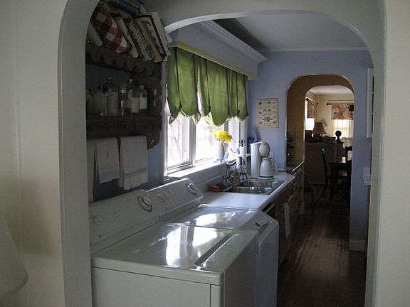 Kitchen plus Laundry Room