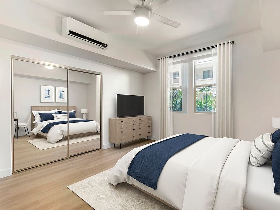 Renovated Package II living area with hard surface flooring