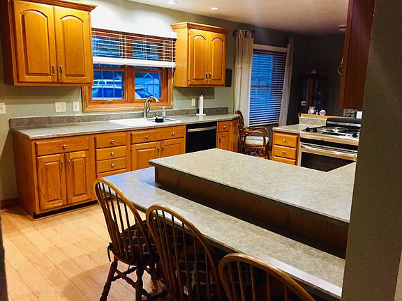 Kitchen with extra seating 