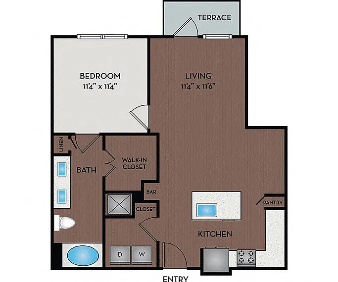Floor plan 11F2A to 11F2E