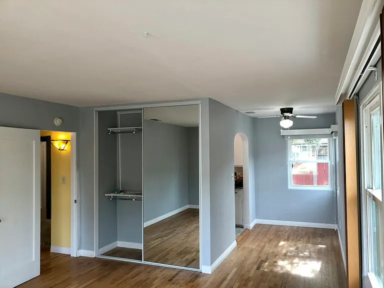 Dining space adjacent to living room