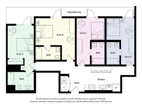 Floor plan 4A Co-Living