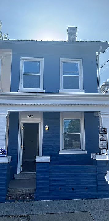 Newly painted front of home