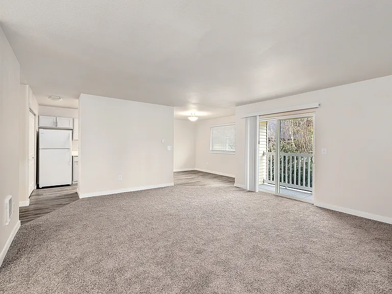 A Renovated Living Room at The Regency Apartments