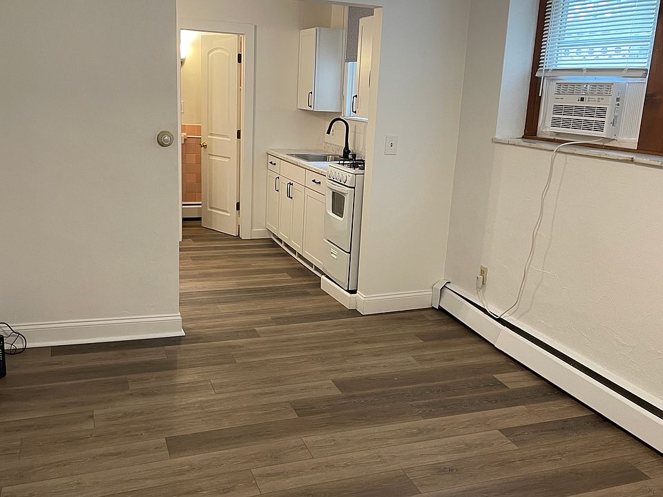 View into kitchen from living room