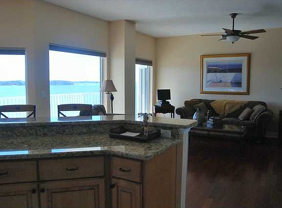 open kitchen to living area