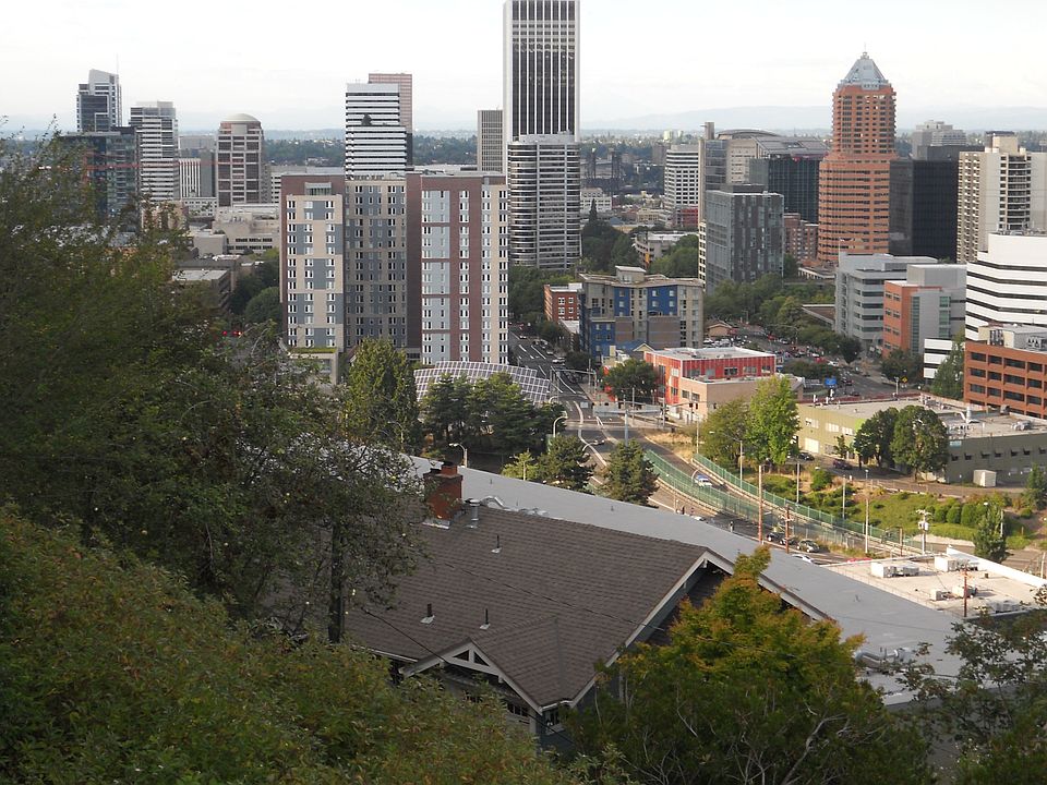 Downtown from deck