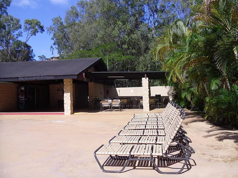 Lounge on the Pool Deck. The Poolside may be reserved for parties.