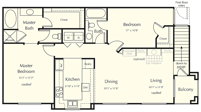 Floor plan 2AU 1 Terracina