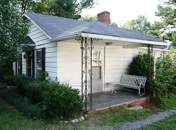 Side Porch...Perfect for a pair of rocking chairs!