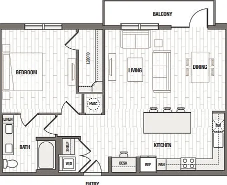 A5.1: 1bed 1bath A5.1: 1bed 1bath