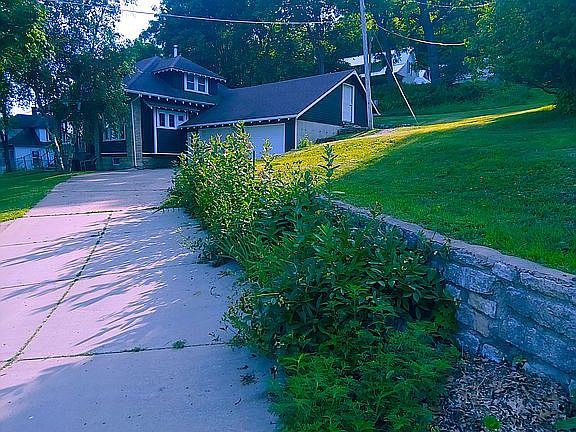 View from bottom of driveway