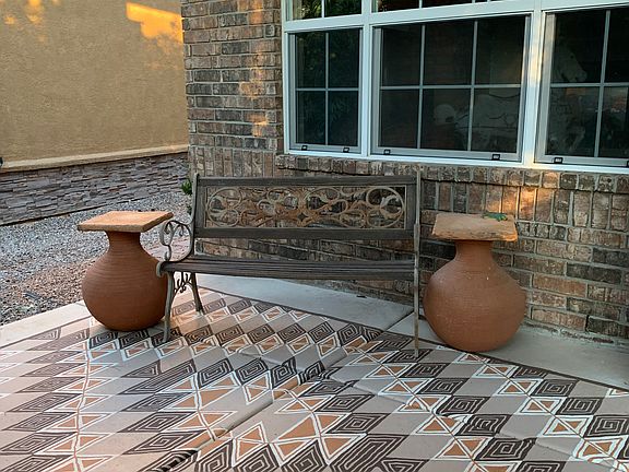 Hand painted floor front 