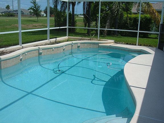 Solar heated screened pool