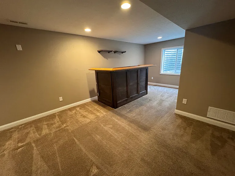 Basement bar area