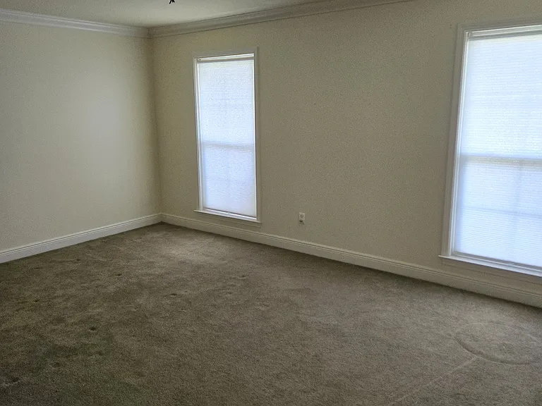 First floor master bedroom with connecting bathroom.