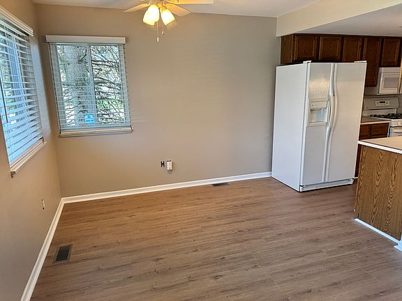 Dining room with fan