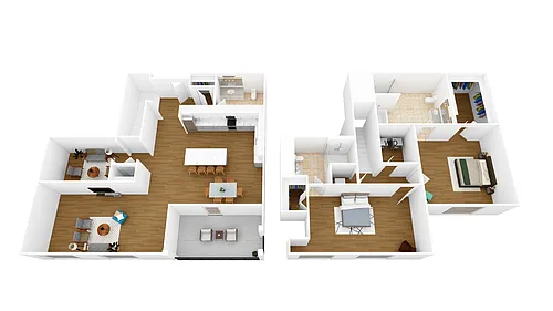 Floor plan B3A + Den