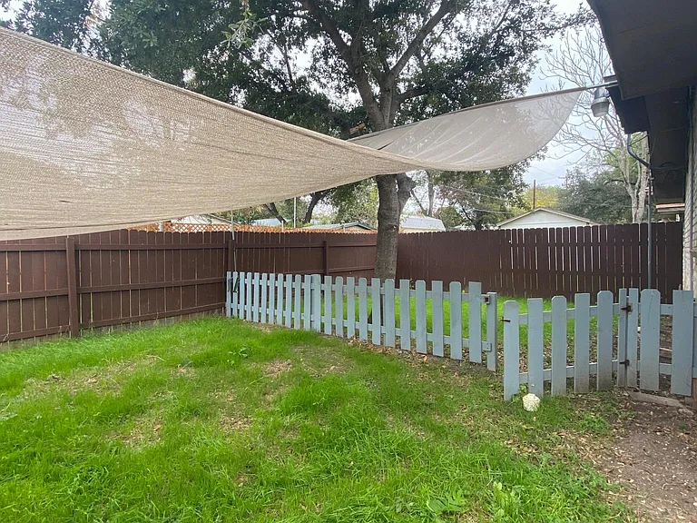 Private Backyard with optional shades