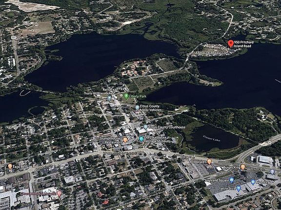 Aerial View of down town