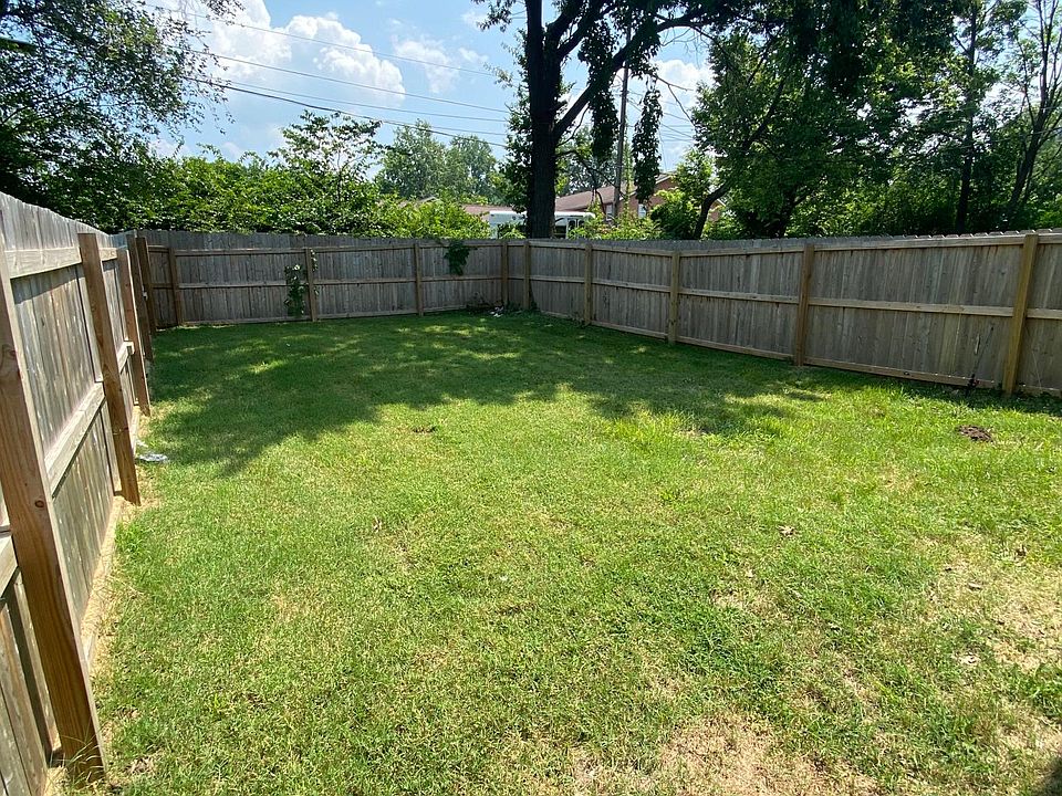Large private backyard