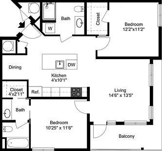 2 Bedroom A 2 Bedroom A