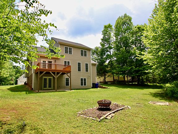 Finished basement with patio