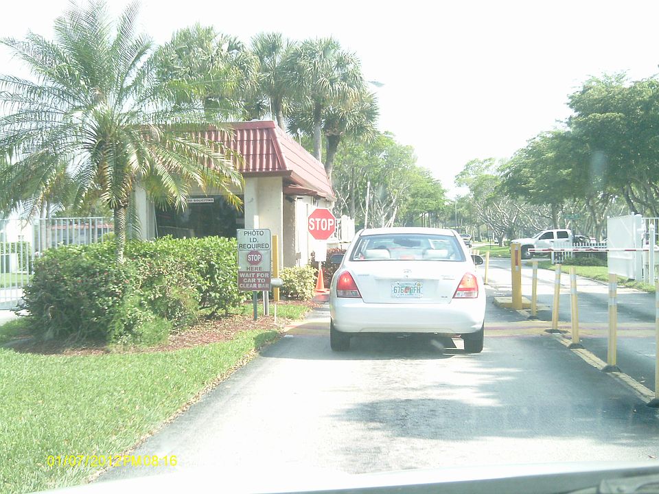 entrance: guard and gate