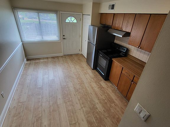 Kitchen and door to patio