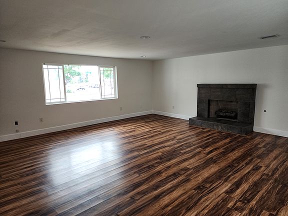 Living room with view to front yard.