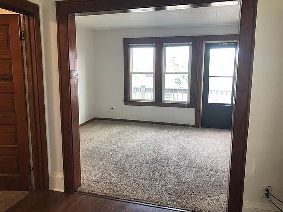 Living area with door to balcony