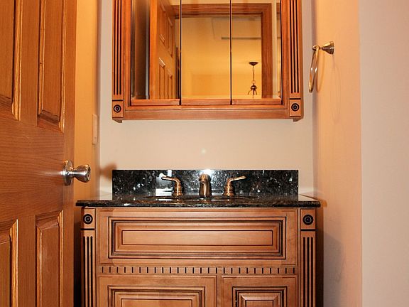 New Master Bath Vanity w/ Granite Top, Medicine Cabinet, Light Bar