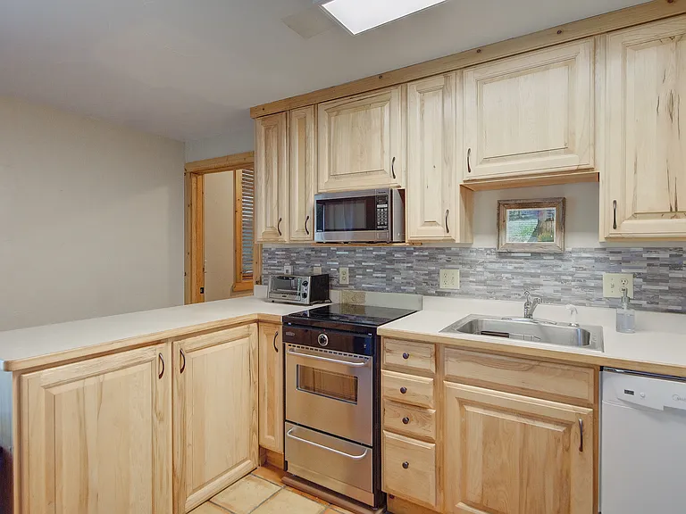 Garden-level suite kitchen