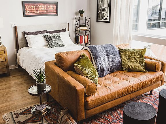 Chic, light-filled studio apartment homes