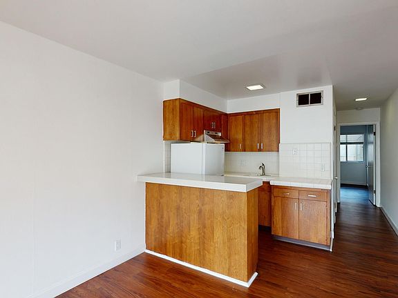 Kitchen open to living room