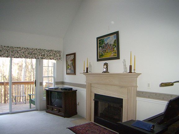 View of Deck & Fireplace