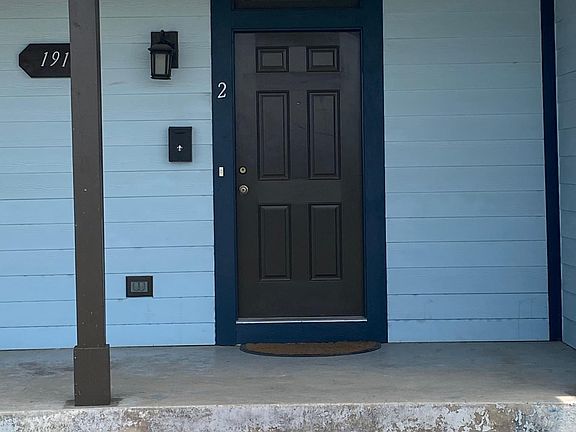 Entrance to unit