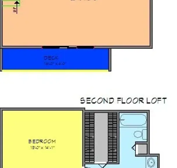 Loft 1-Bed/1-Bath Floor Plan