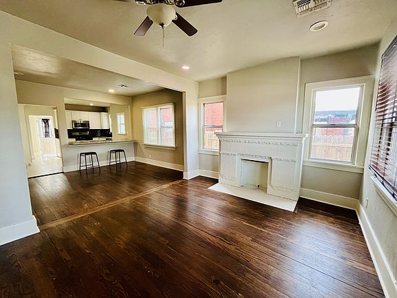 View from front door through to kitchen